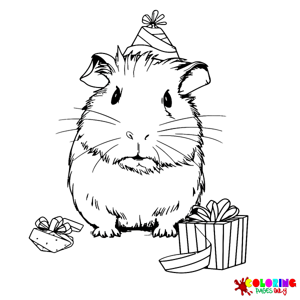 Guinea Pig Coloring Pages