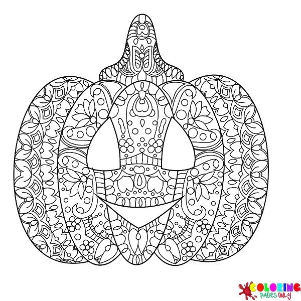 Mandalas de Halloween para colorir