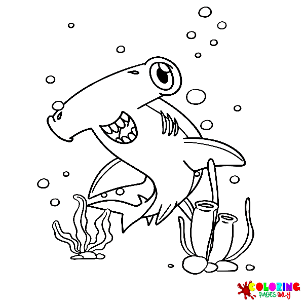 Hammerhead Shark Coloring Pages
