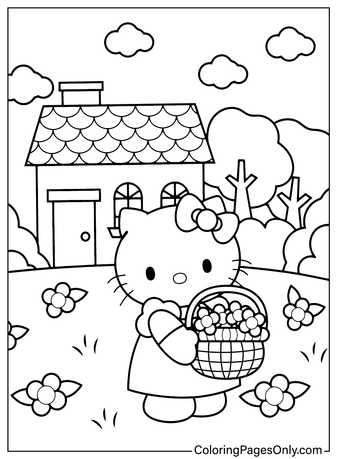 Free Printable Color Sheets Of Hello Kitty Free Printable Color Sheets Of Hello Kitty