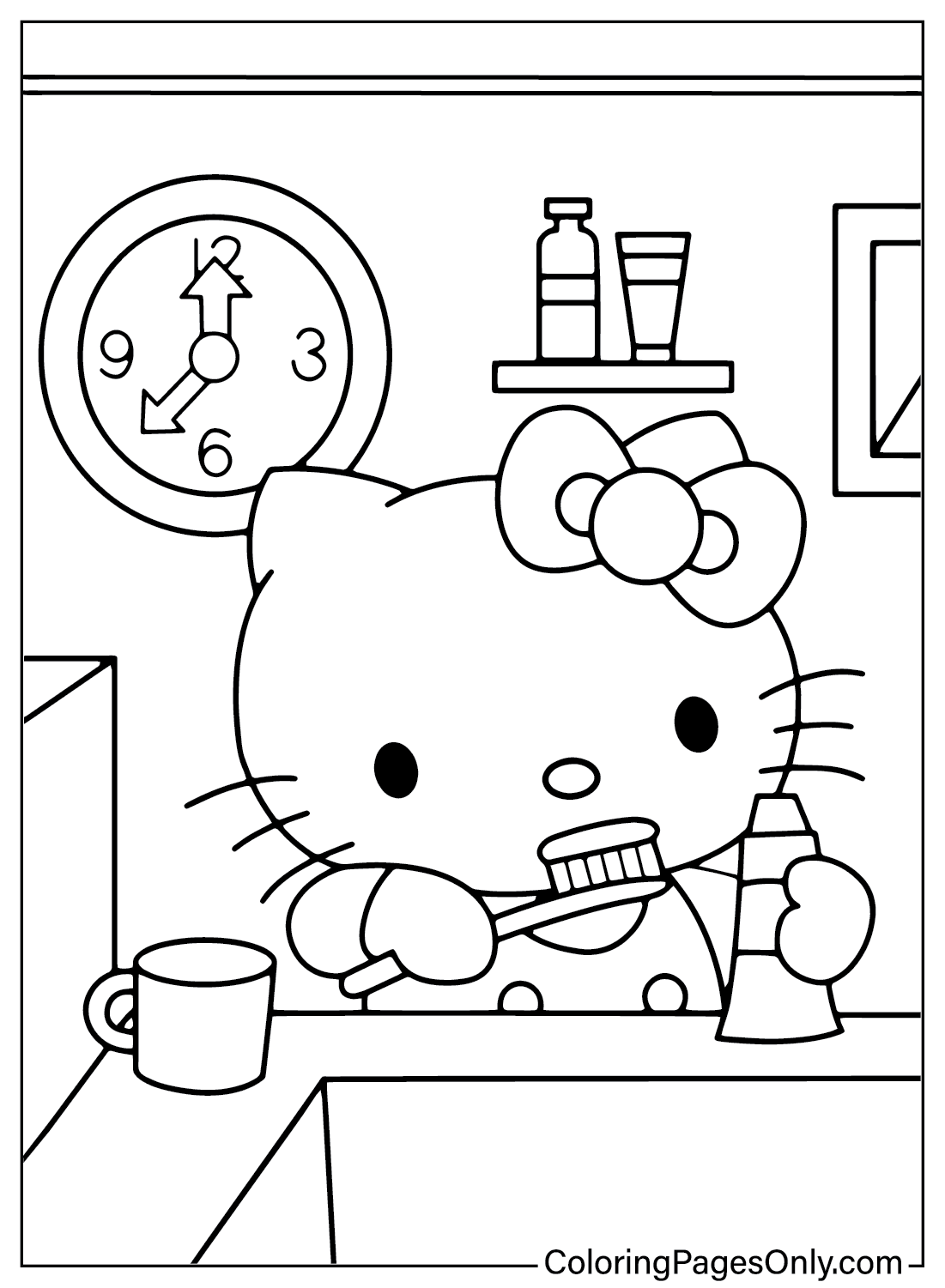 Hello Kitty to Color