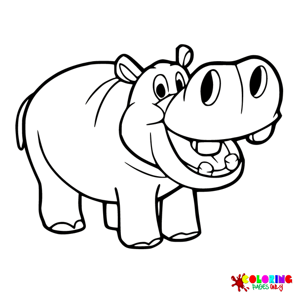 Hippo Coloring Pages