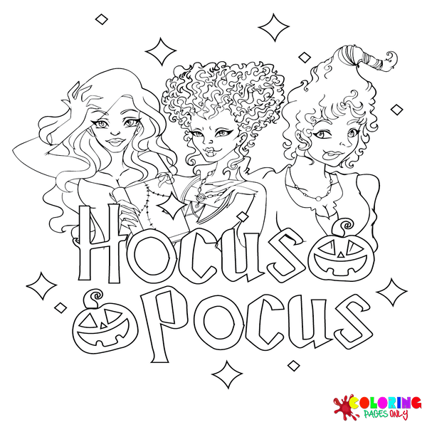 Páginas para colorir Hocus Pocus