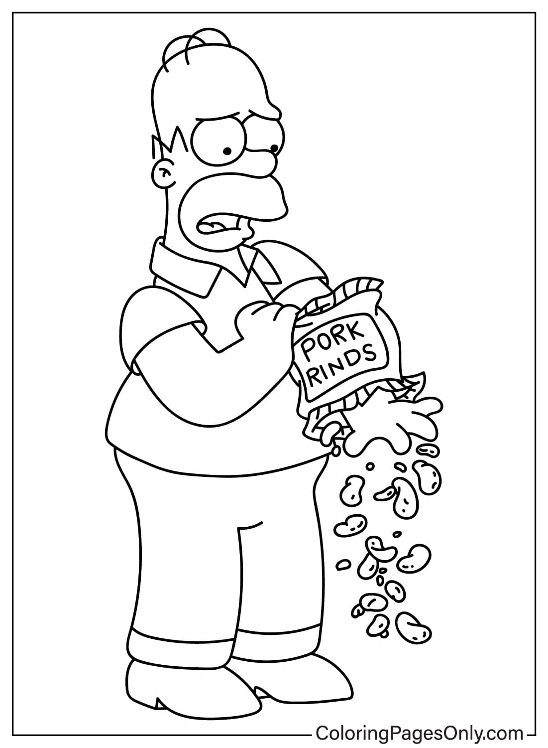 Homer Coloring Page