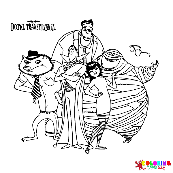 Hotel Transylvania Coloring Pages