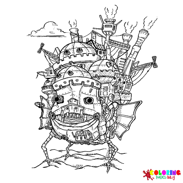 Howl's Moving Castle Coloring Pages