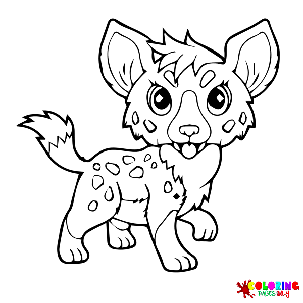 Hyena Coloring Pages