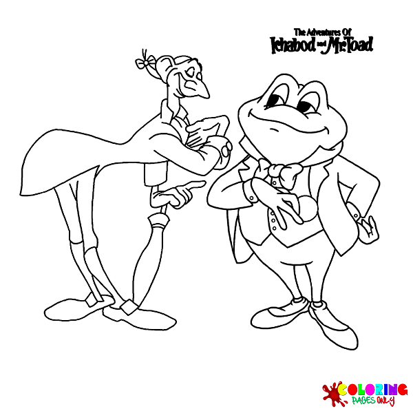 Disegni da colorare di Ichabod e Mr. Toad