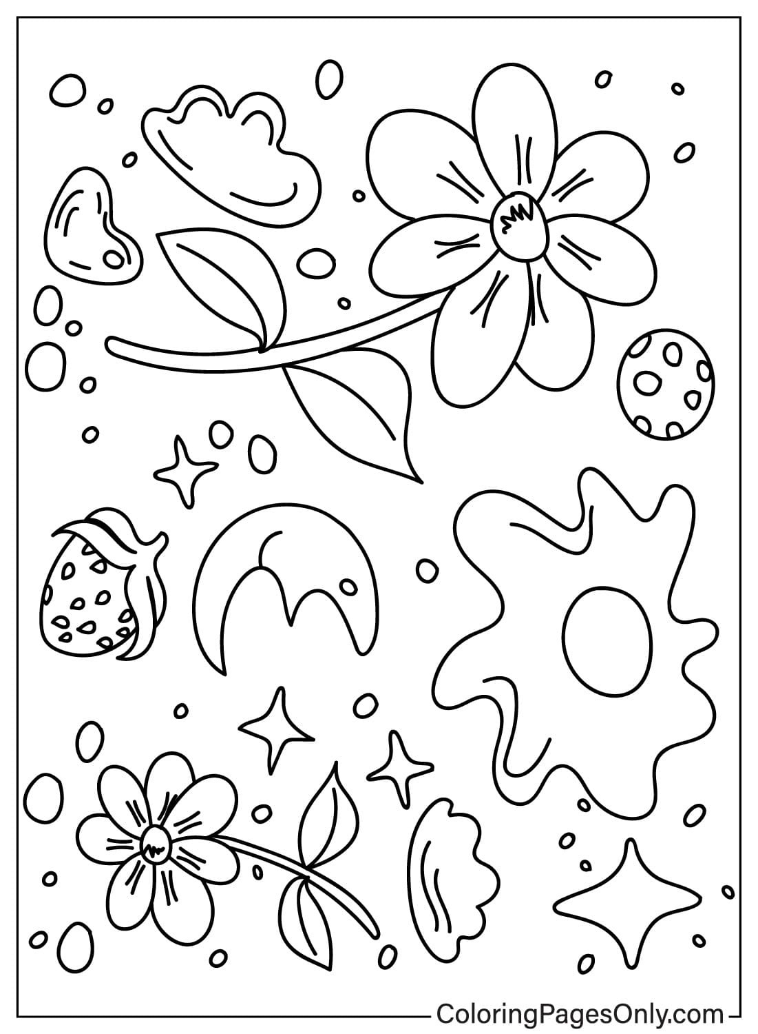 Images Aesthetic Drawing Coloring Page