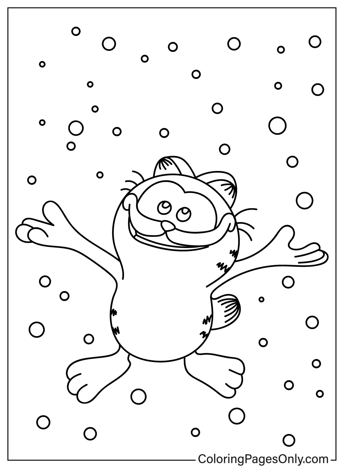 Images Garfield Coloring Page from Garfield