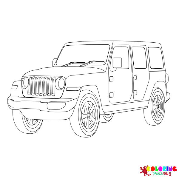 Jeep Coloring Pages