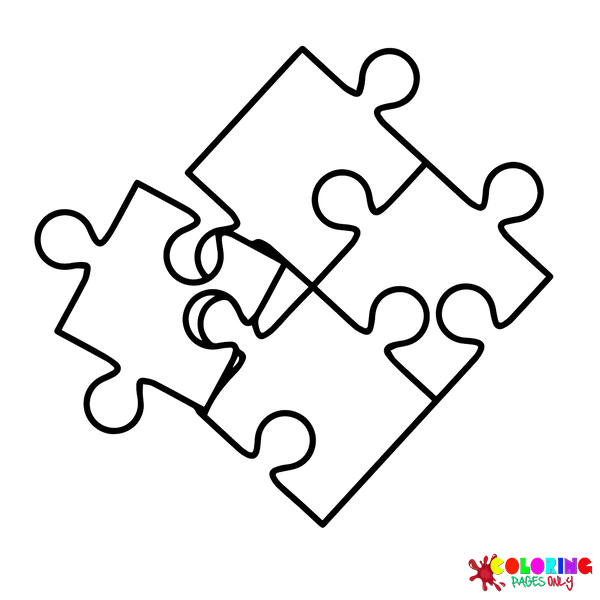 Disegni da colorare di puzzle