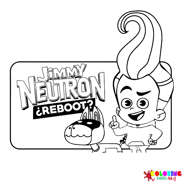 Jimmy Neutron Coloring Pages