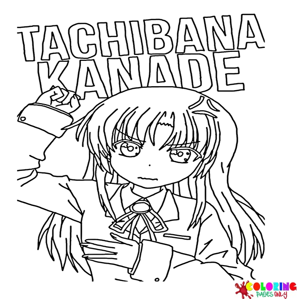 Kanade Tachibana kleurplaten
