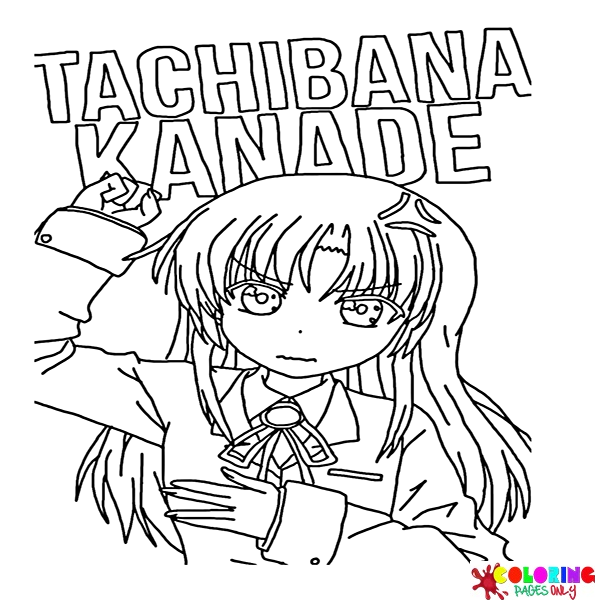 Kanade Tachibana Para Colorear