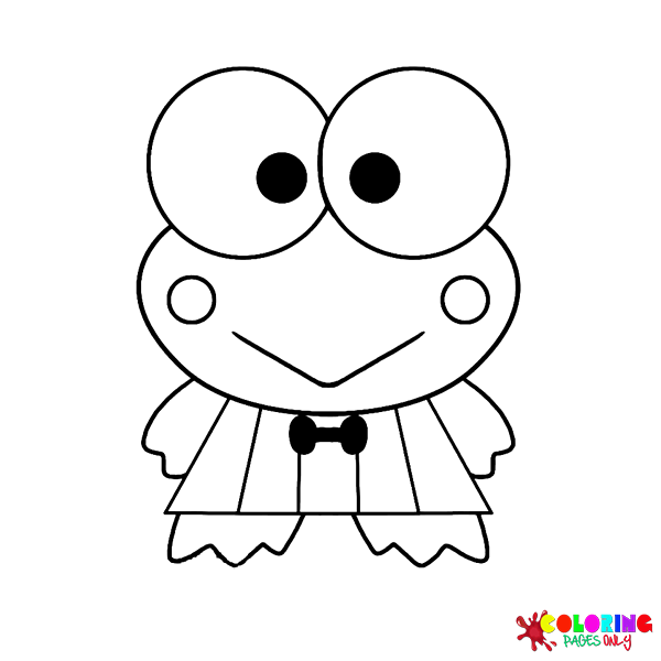 Keroppi Coloring Pages