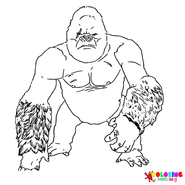 Desenhos para colorir King Kong