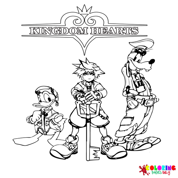 Páginas para colorir Kingdom Hearts