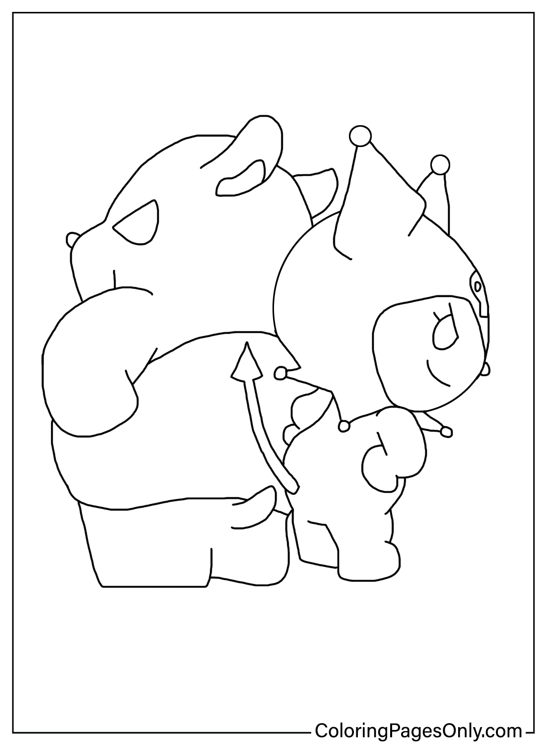 73 Kuromi Coloring Pages ColoringPagesOnly