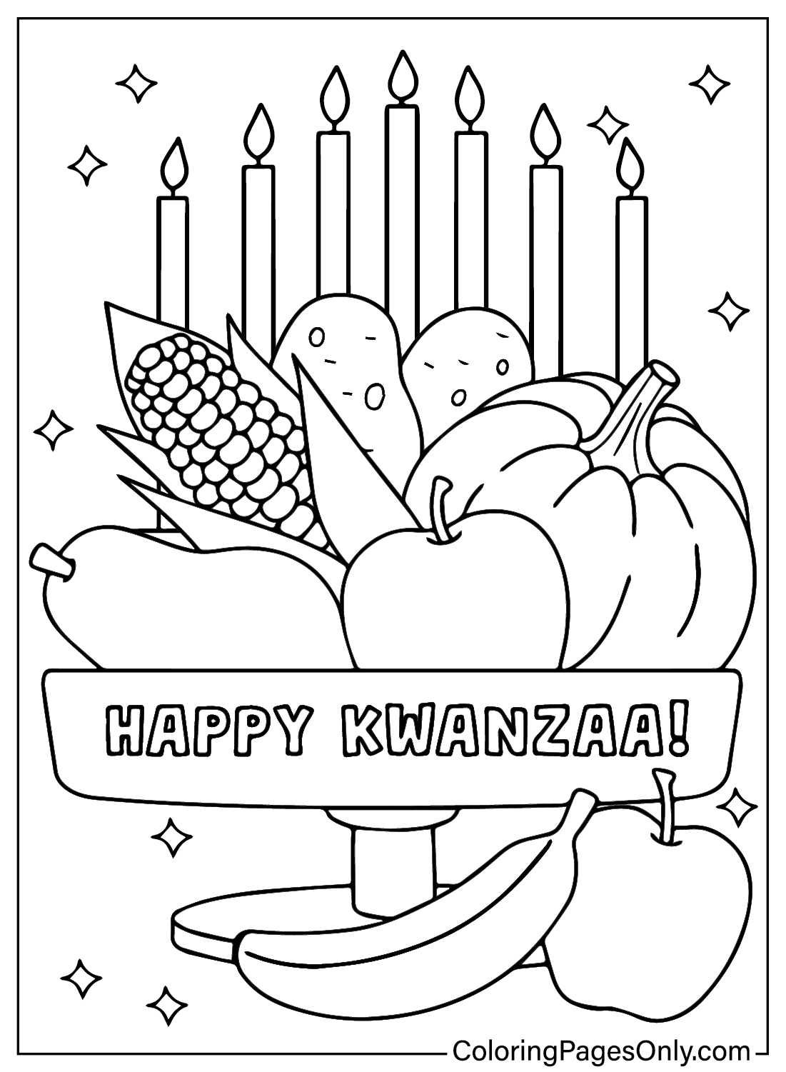 Kwanzaa-Färbung aus Kwanzaa