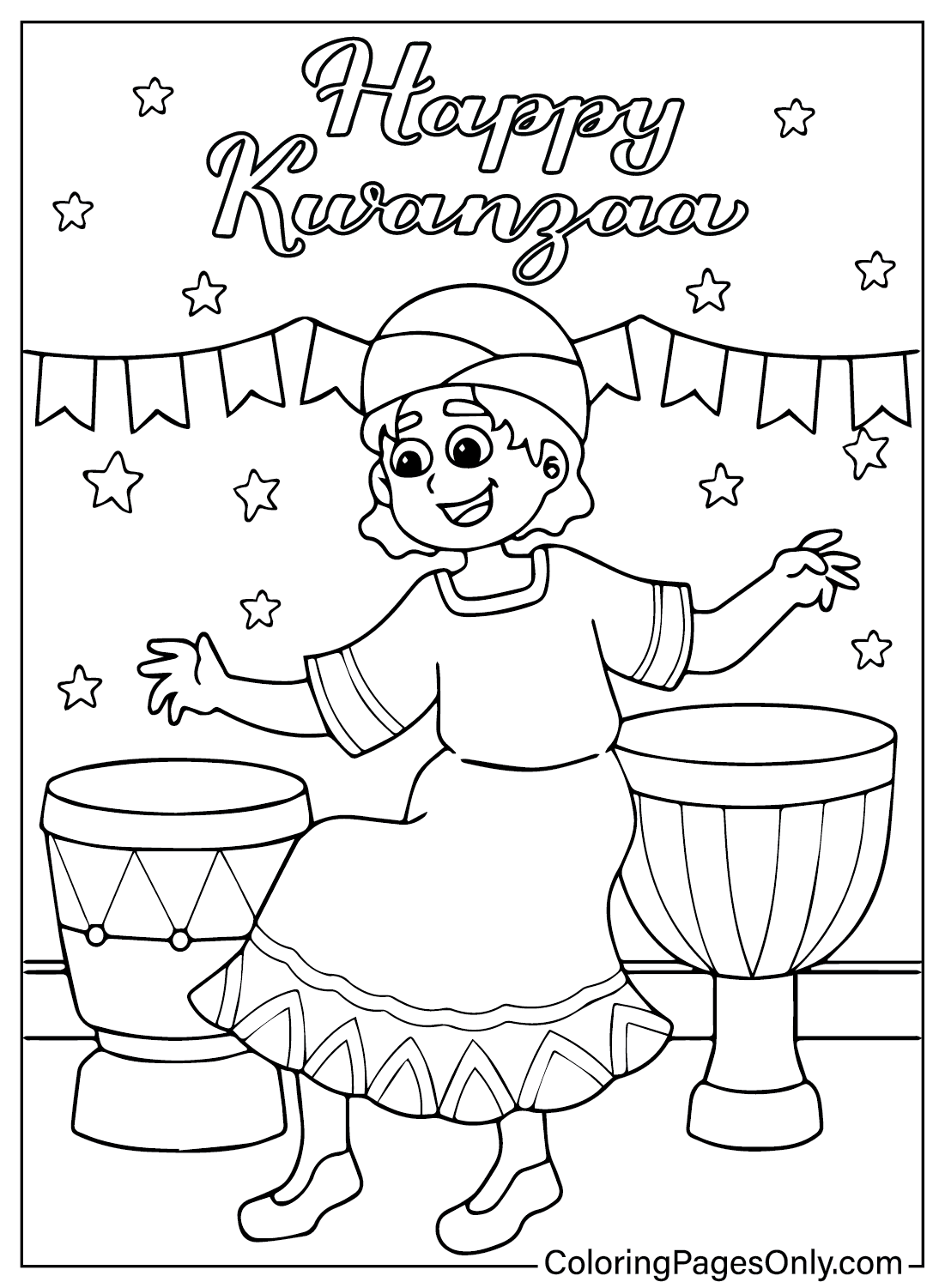 Kwanzaa Images to Color from Kwanzaa