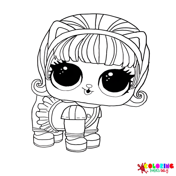 Coloring page DJ K9  Coloring LOL dolls printout