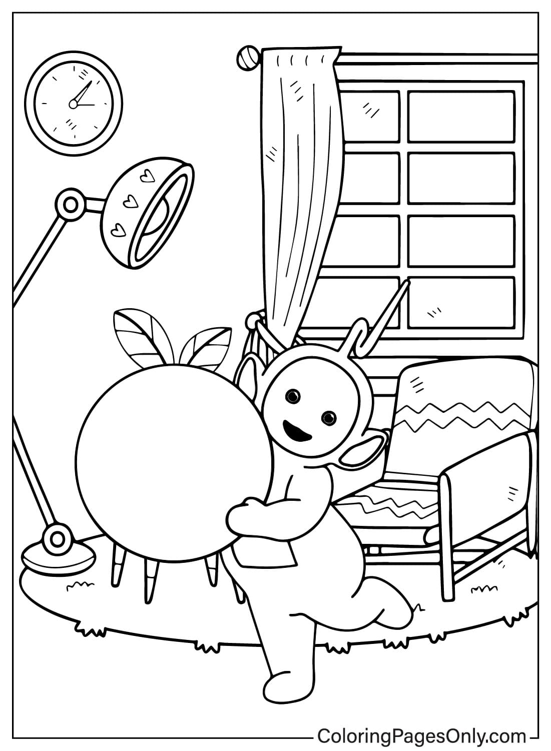Laa-Laa Coloring Page Printable from Teletubbies - WildBrain