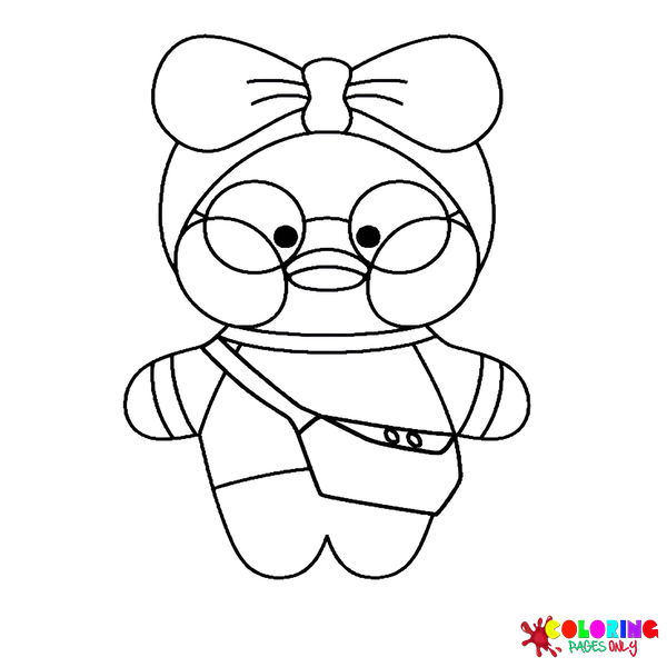 LalaFanfan Duck Coloring Pages