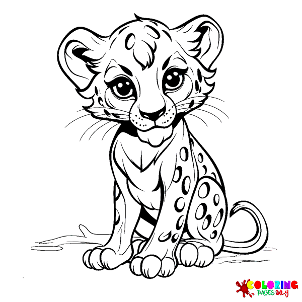 30 Free Printable Leopard Coloring Pages