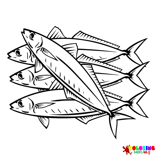 Mackerel Coloring Pages
