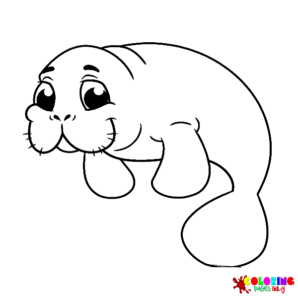 Manatee Coloring Pages