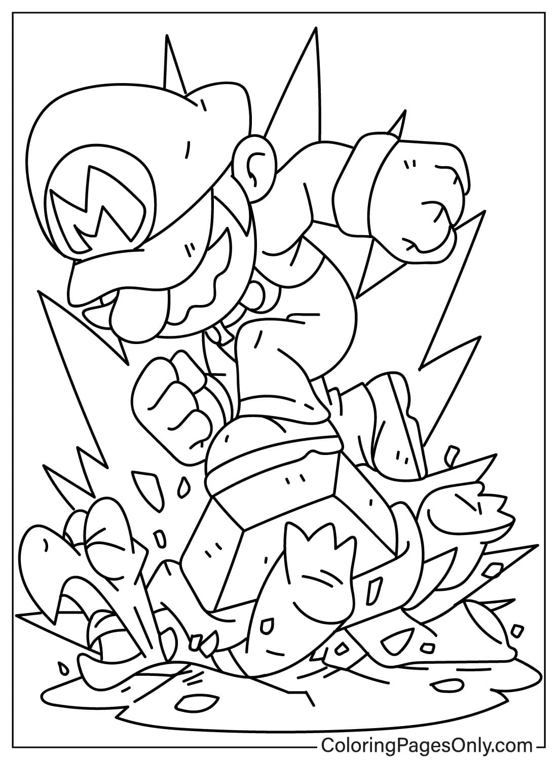 Mario Coloring Page Koopa Troopa