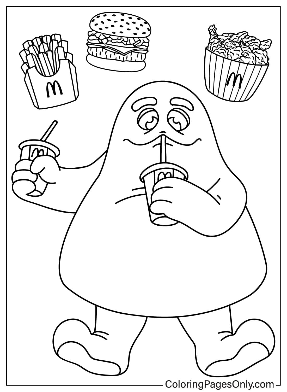 McDonalds Coloring Page Free from McDonald's