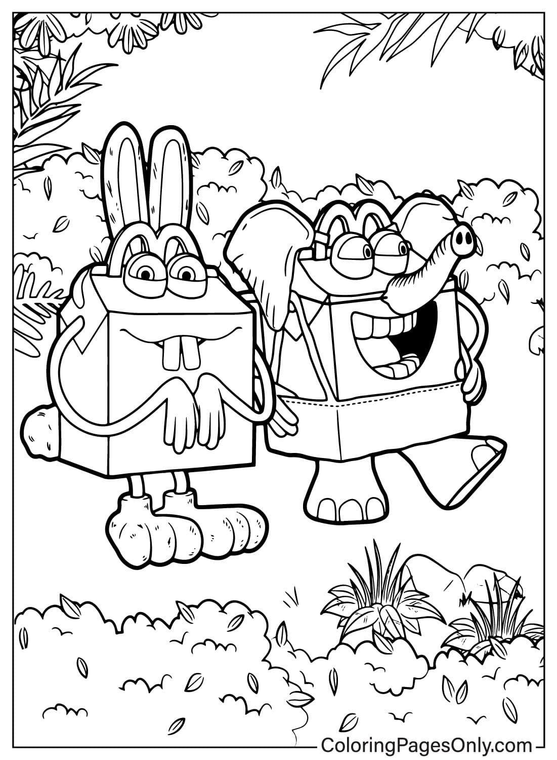 McDonalds Drawing Coloring Page from McDonald's