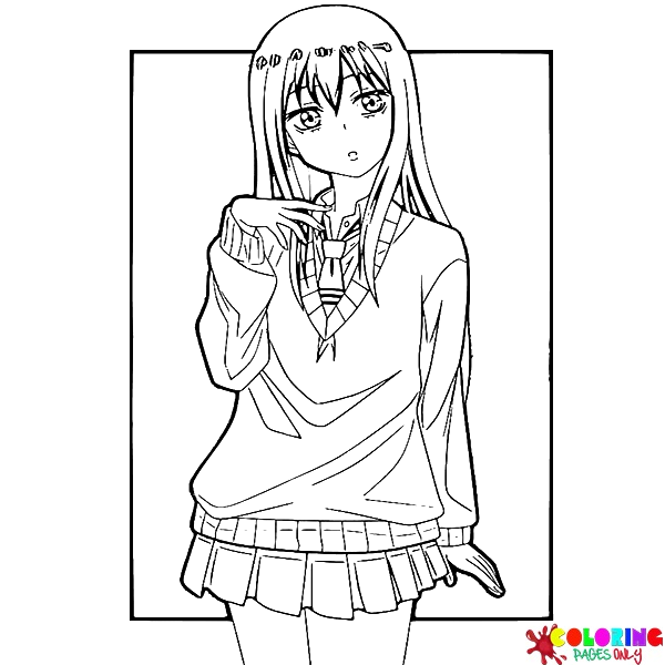 Mieruko-chan Coloring Pages