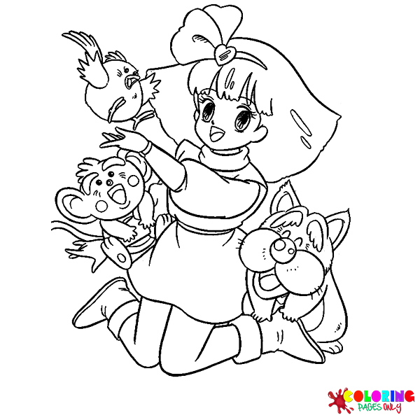 Minky Momo Coloring Pages