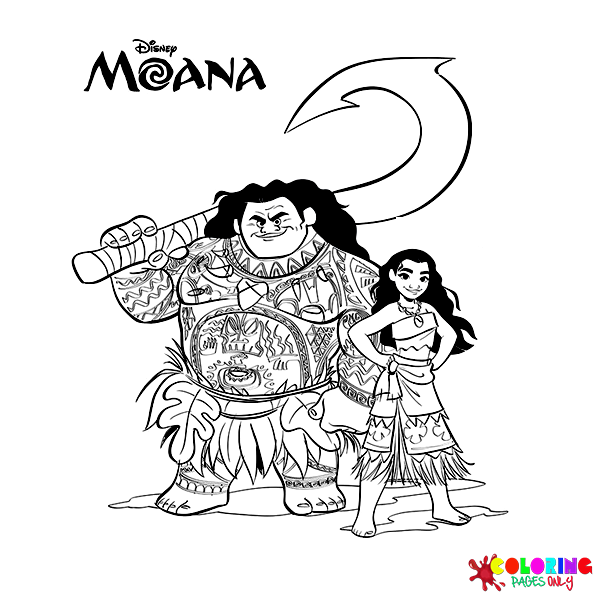 Coloriages Vaiana