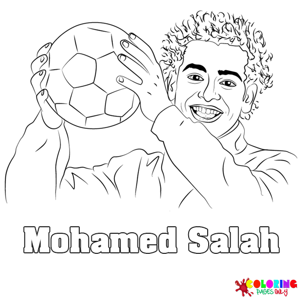 Mohamed Salah para colorear