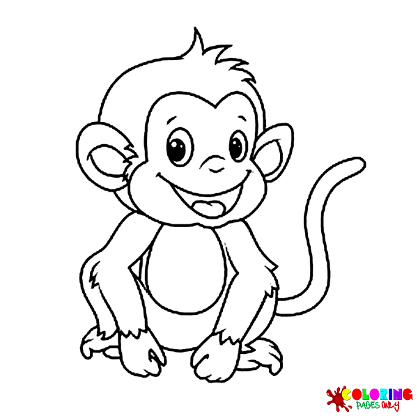 Monkey Coloring Pages