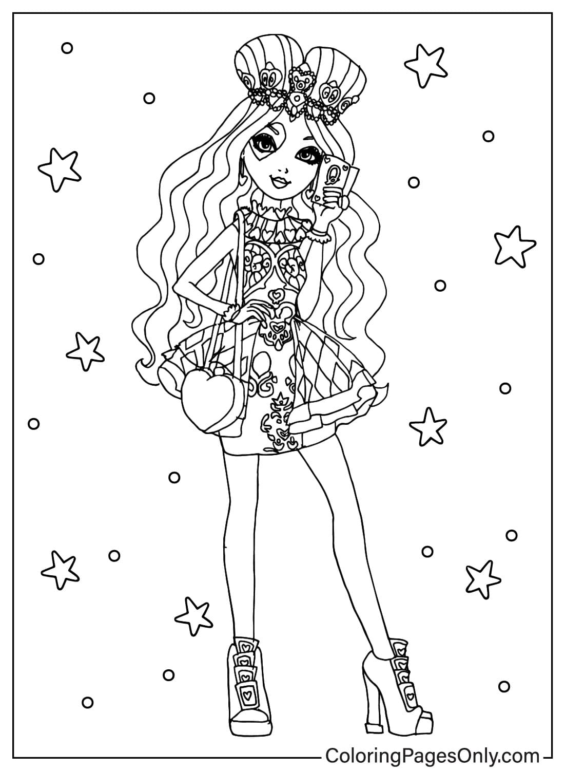 Monster High Coloring Page to Print from Monster High