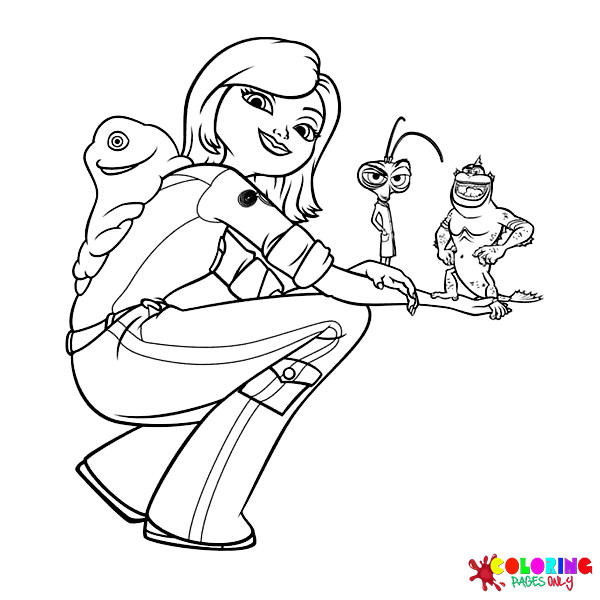 Monsters vs Aliens Coloring Pages