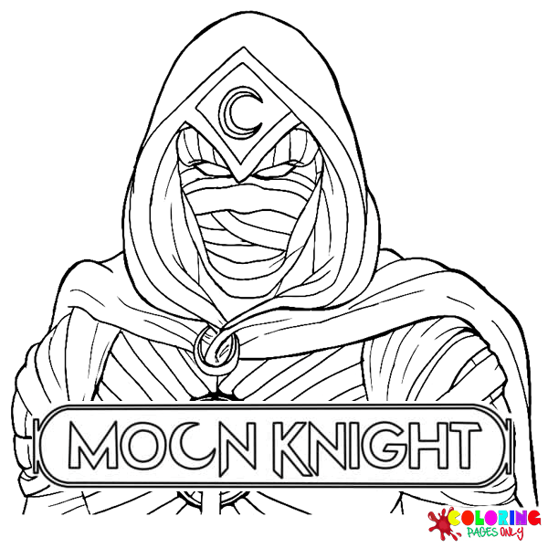 Moon Knight Kleurplaten
