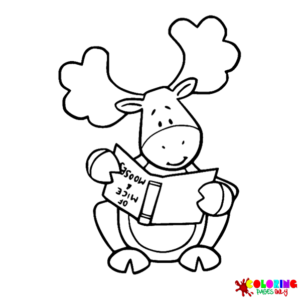 Moose Coloring Pages