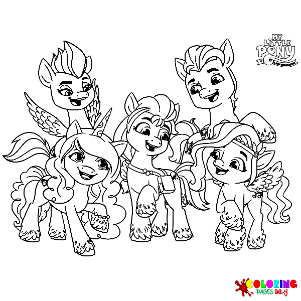 Desenhos para colorir de My Little Pony uma nova geração