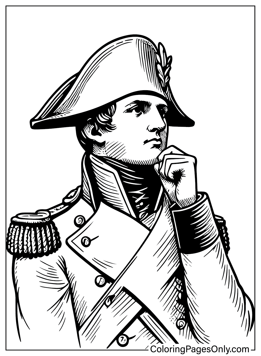 拿破仑·波拿巴成人着色页