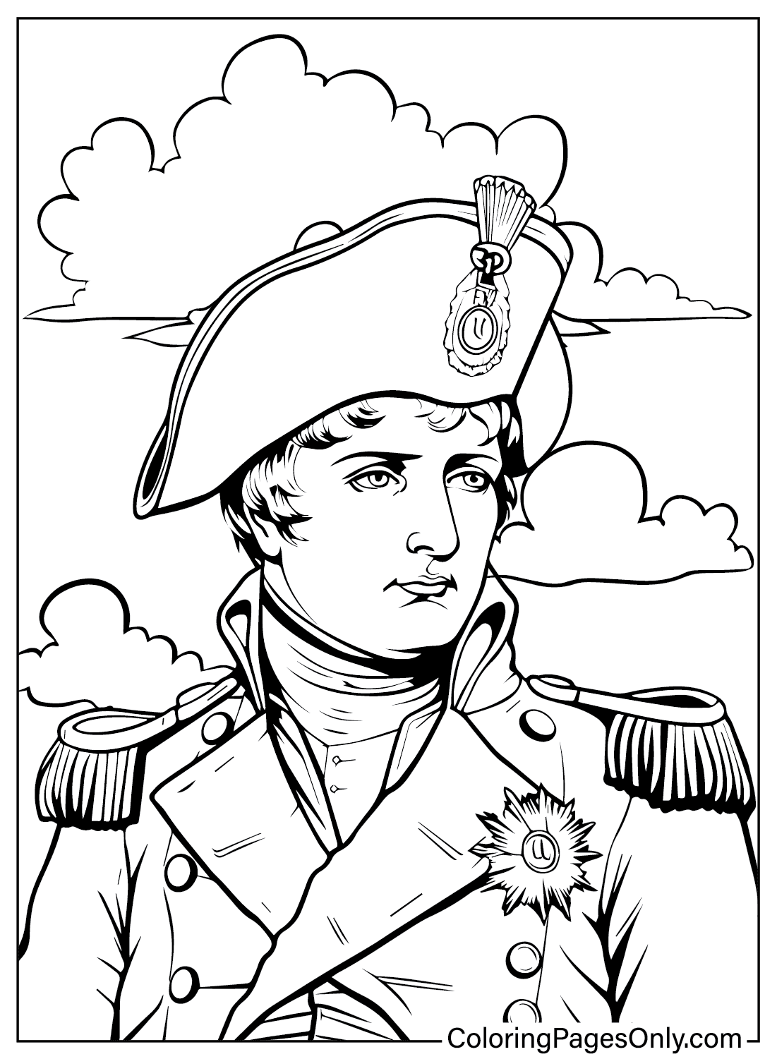Napoleón Bonaparte Página para colorear de Napoleón Bonaparte