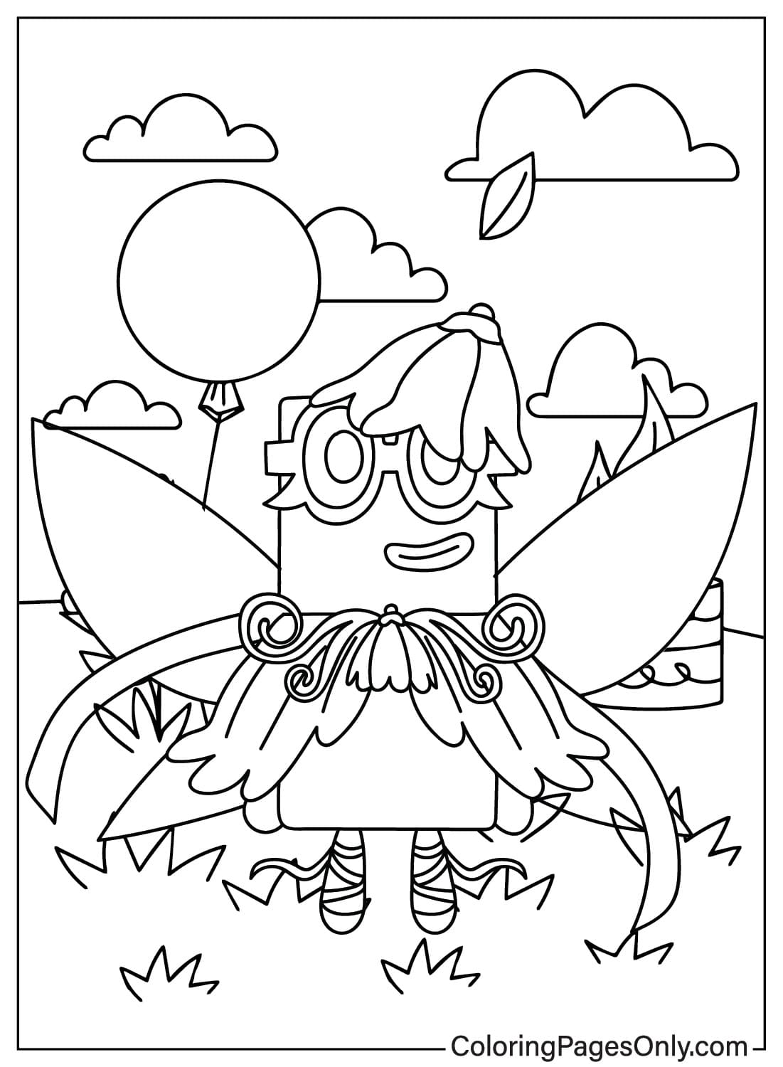 Numberblocks Coloring Page Free Coloring Page