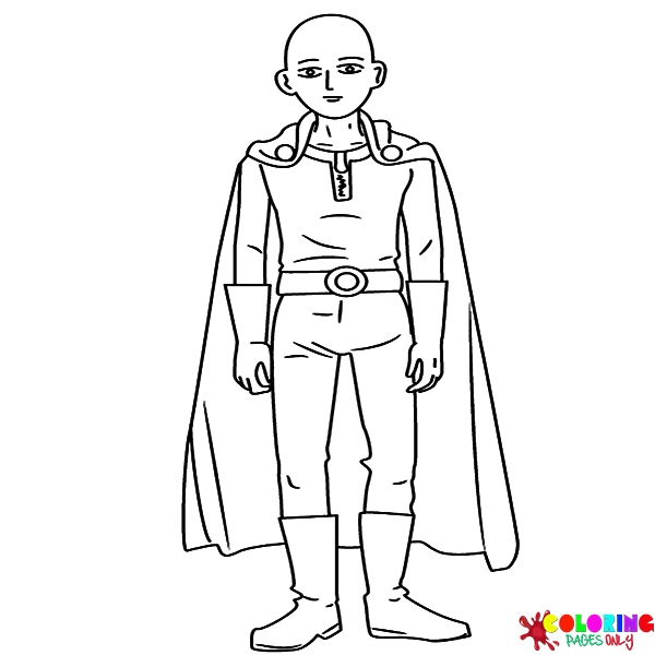 One-Punch Man Coloring Pages