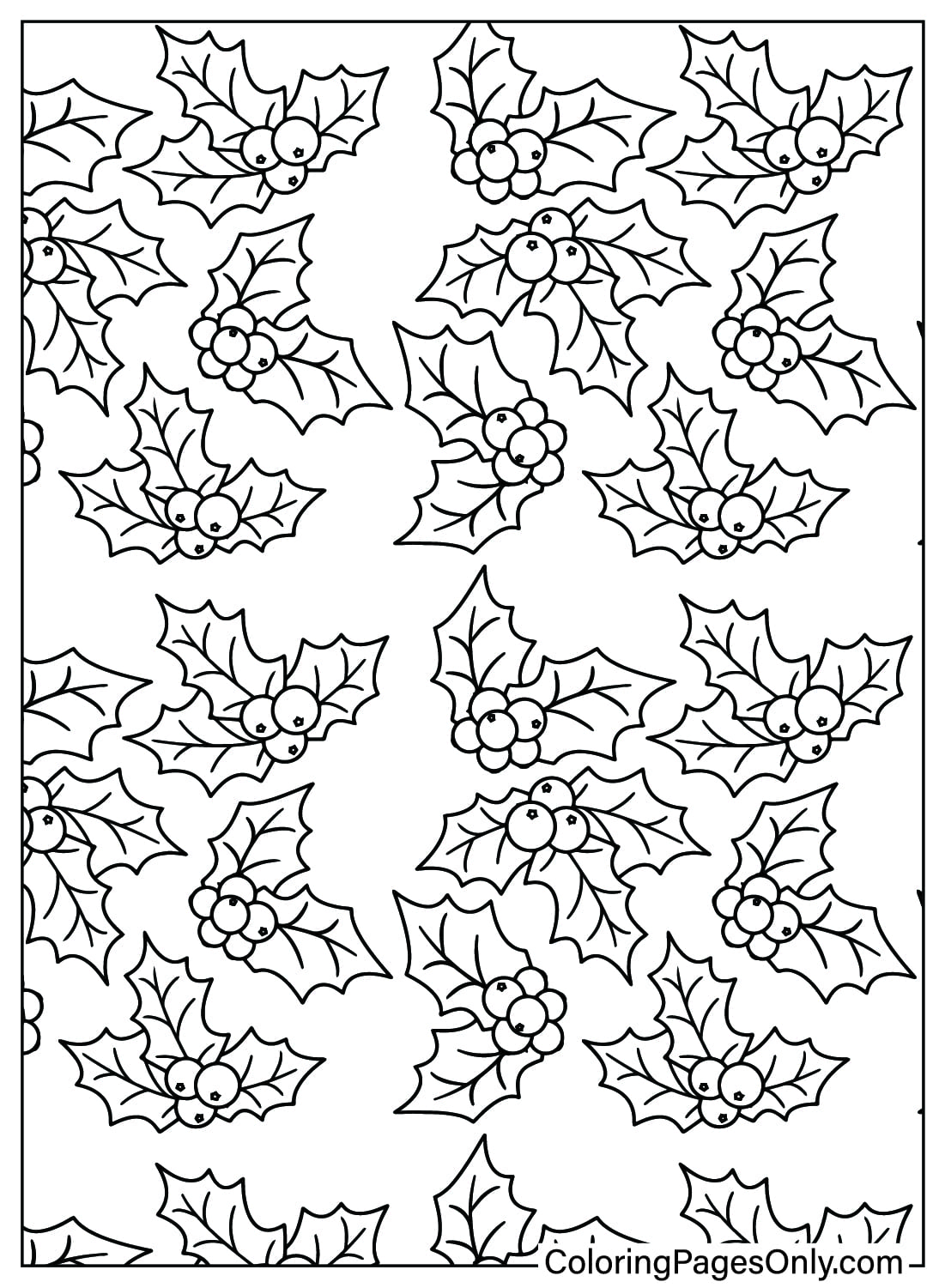 20 Christmas Pattern Coloring Pages Free Printable PDF Online Coloring