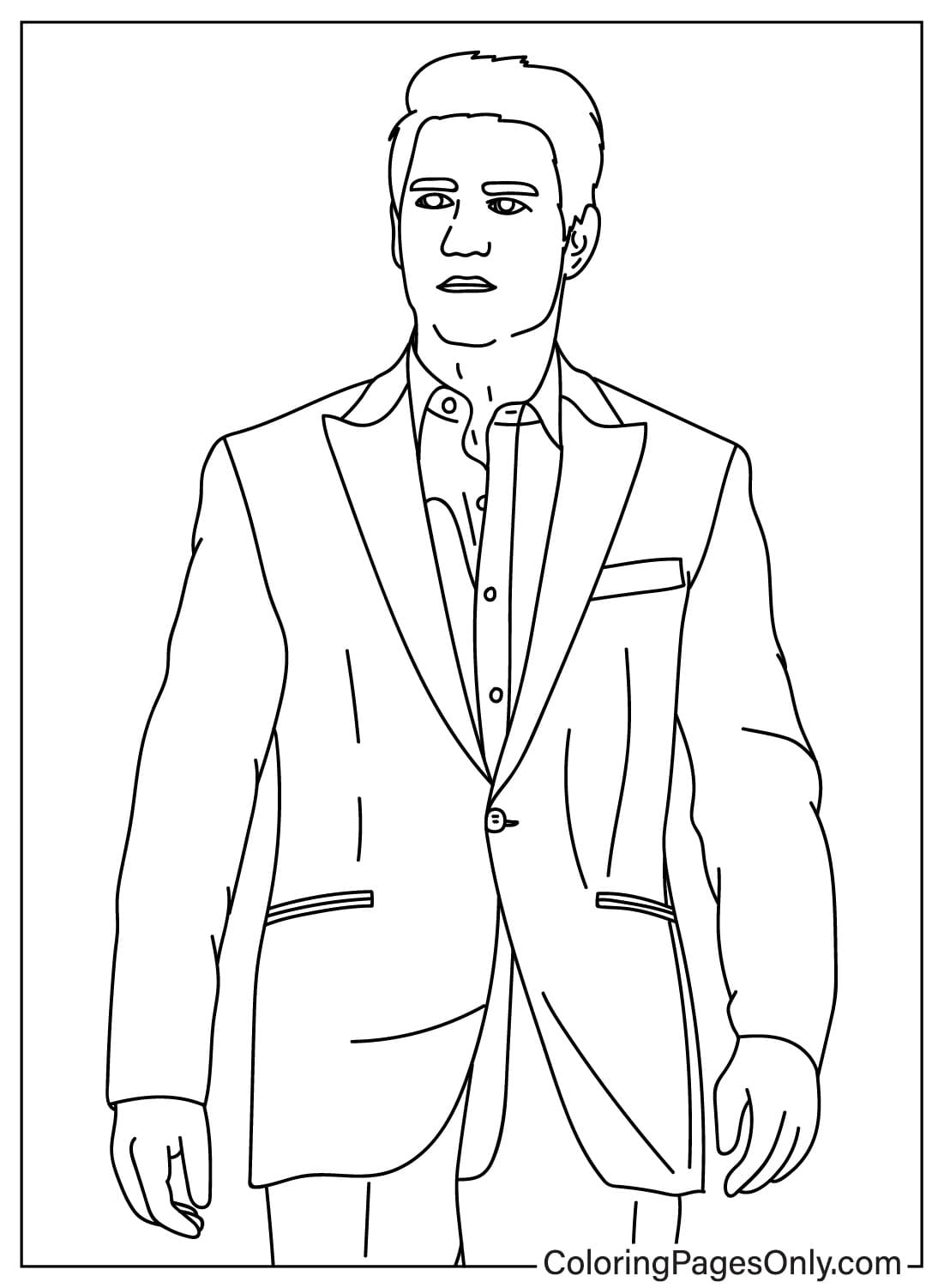 Pictures Tom Cruise Coloring Page from Tom Cruise